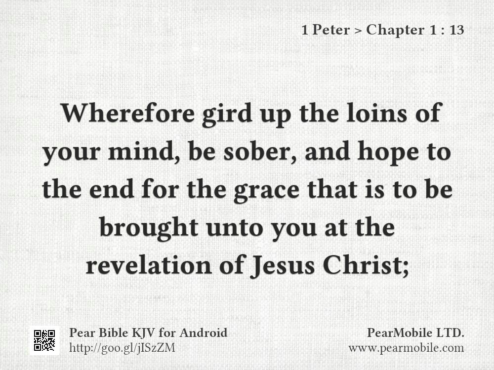 1 Peter, Chapter 1:13